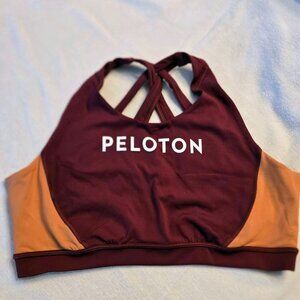 Peloton Sports Bra Burgundy/Orange Size XXL